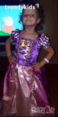 Рокля на Рапунцел !  Аксесоари,обувки!, снимка 2 - Детски рокли и поли - 29031271
