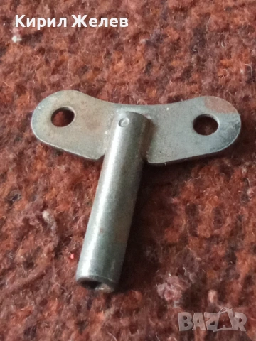 Антикварен ключ за стенен часовник 26189, снимка 3 - Антикварни и старинни предмети - 53485496