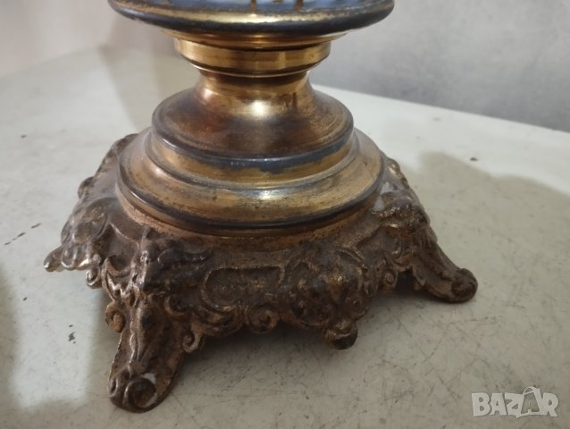 Стара газова (газена) лампа, снимка 3 - Антикварни и старинни предмети - 43974268