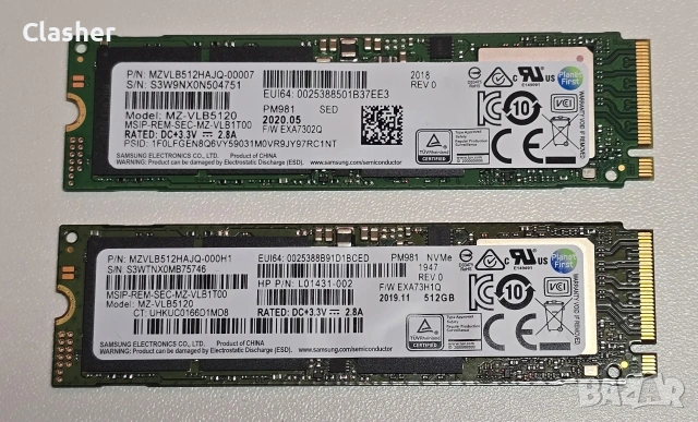SSD диск 512GB NVMe Samsung PM981