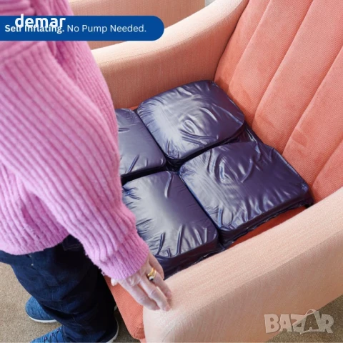 THE HELPING HAND Въздушна възглавница Equazone за облекчаване на напрежението (43 x 43 см), снимка 3 - Други стоки за дома - 51415082