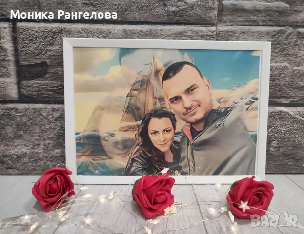 Портрети по Ваша снимка за Свети Валентин , снимка 2 - Картини - 48766600