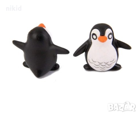 5 бр Пингвини Пингвин пластмасови PVC фигурки за игра и декорация торта топери фигурка, снимка 4 - Фигурки - 31473605