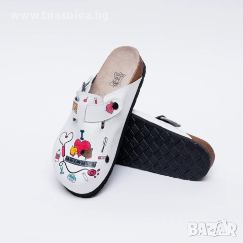 🥁 Намаление - Ортопедични чехли със стелка от естествен велур | Марка Tuasolea, снимка 1