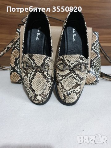 Дамска чанта и обувки Paolo Bocelli, снимка 5 - Дамски ежедневни обувки - 38732879