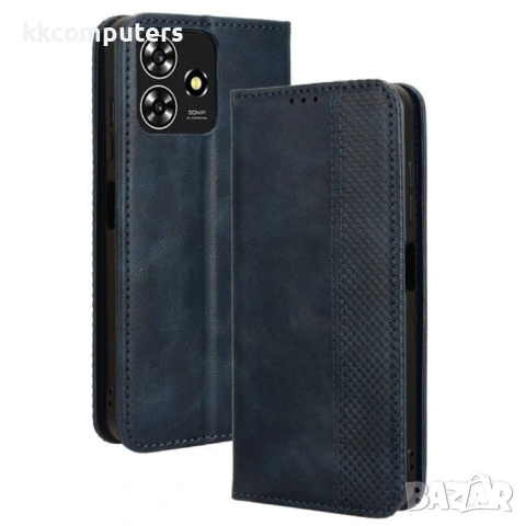 ZTE Blade V50 Design 4G Кожен Калъф2 и Протектор