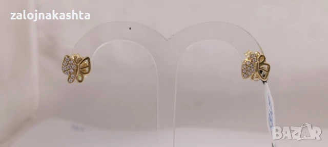 Нови Златни обеци-1,72гр/14кр, снимка 2 - Обеци - 50681376