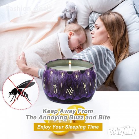 Нов Подаръчен комплект 4 ароматни свещи Релаксация Антистрес дом офис, снимка 5 - Други - 37451862