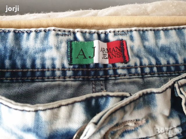 Оригинални Къси дънки Armani Jeans, снимка 4 - Дънки - 32734299