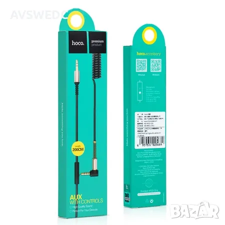 Аудио кабел/жак 3.5ММ-3.5ММ с микрофон HOCO UPA02 2 метра, снимка 2 - Други - 48466861