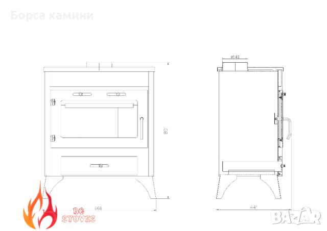 Камина РЕЙ МАКС, снимка 6 - Камини - 43830362