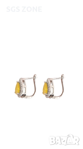 класическа висулка с естествен жълт сапфир, снимка 7 - Колиета, медальони, синджири - 51987214