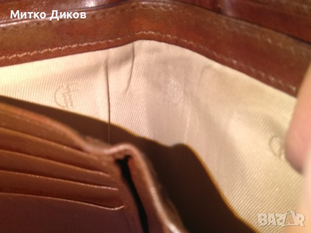 Ginno Ferrari женско портмоне оригинално марково италианско естествена кожа 125х95мм, снимка 13 - Портфейли, портмонета - 38517910