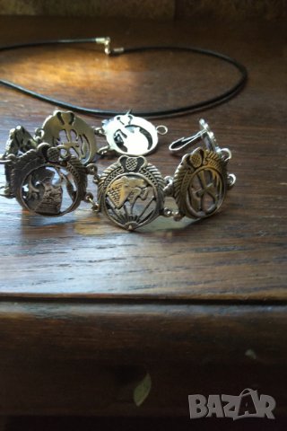 Уникален авторски  сребърен лот Египет намаление, снимка 2 - Бижутерийни комплекти - 32544987