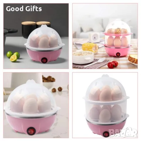 Яйцеварка на пара за 7/14 яйца с таймер, Уред за варене на яйца с пара, снимка 9 - Други - 49599036