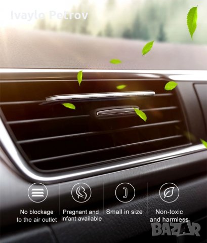 Baseus Ултра тънък ароматизатор за кола АВТОМОБИЛ с 6 пълнителя