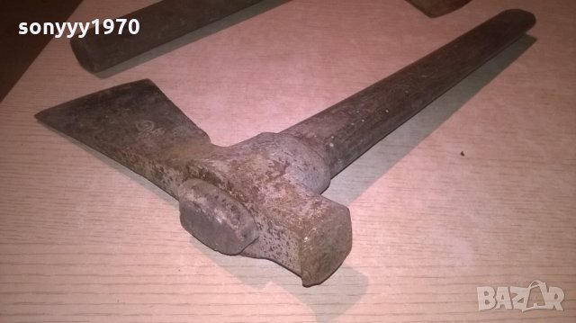 ПОРЪЧАНИ-антики-стари масивни-брадва/чук/томахавка с печати, снимка 4 - Колекции - 26329656