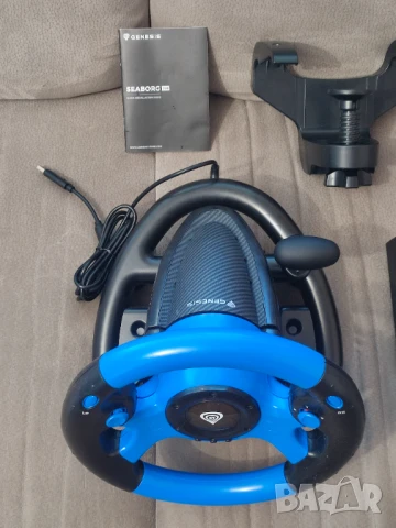  НОВ Геймърски волан с педали за компютър или конзола за игри, снимка 11 - Аксесоари - 51382500