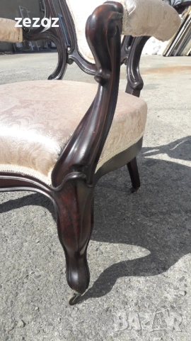 Кресла антикварни-махагон 2бр., снимка 7 - Дивани и мека мебел - 53562167