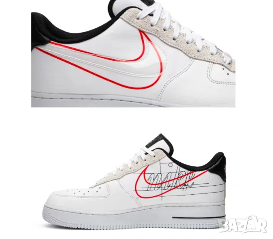 оригинални маратонки NIKE AIR FORCE 1 '07 LV8 "SCRIPT SWOOSH" номер 43, снимка 3 - Маратонки - 47916949