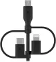 Универсален кабел Belkin -3-в-1- USB-C, Lightning, Micro-USB кабел за зареждане, снимка 2