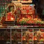 Външни приказни светлини XURISEN, 156 м 1300LED, 8 режима, многоцветни, снимка 4