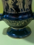  Винтидж ваза Спиропулос с гръцки дизайн, изработена от порцелан с 24-каратово злато.1980 г., снимка 3