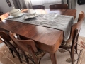 Старинна маса за хранене с шест стола, снимка 3