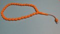 Броеница, оранжева османска броеница, турска броеница  с 33 мъниста, снимка 1