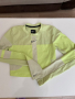 Неонова зелена еластична спортна блуза топ Nike Найк , снимка 4