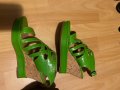 Дамски обувки номер 36 - зелени, снимка 1 - Сандали - 34644647