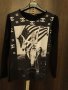 Тениска с дълъг ръкав памук с еластан, с Мерлин Монро в  USA вариант , изчистен гръб в черно., снимка 15