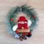 Коледен венец за врата с Дядо Коледа 20см, снимка 4