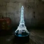 Холограмна 3D LED лампа Айфелова кула-дистанционно управление 16 цвята+други режими на управление, снимка 2