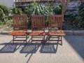  Dazzlers сгъваеми дървени  столове , снимка 1 - Столове - 40064331