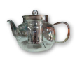 Прозрачен стъклен чайник с инфузер за кафе и чай, снимка 1 - Аксесоари за кухня - 44898819