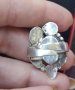 Винтидж / Античен ръчно изработен сребърен пръстен проба H925s "Noway" камък Лапис лазули, снимка 4