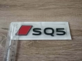 емблема Audi SQ5 нов стил черно с червено, снимка 6