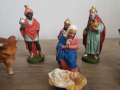 Стари фигури от сцена на Рождество Христово, снимка 4