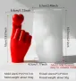 3d Ръка държаща сърце с пръсти силиконов молд форма фондан шоколад гипс декор свещ, снимка 2