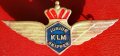 значка на младши пилот-капитан на компания KLM. Холандия, снимка 1