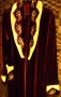  Коллекционный, дамский, велюровый, длинный халат. Вышивка. Европейский размер :40 /42, 44/46, снимка 2