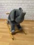 Дървено плюшено слонче, снимка 1 - Плюшени играчки - 43726594