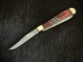 Висококачествен компактен колекционерски джобен сгъваем нож Elk Ridge Trapper Pakkawood.(ER954WBCR)