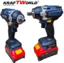 KraftWorld Акумулаторен Ударен Гайковерт 24V 4Ah – 850Nm + Куфар и 35 Части!, снимка 3