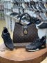 Дамски комплект спортни обувки портфейл и чанта Louis Vuitton код 25