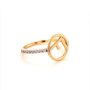 Златен дамски пръстен 2,04гр. размер:57 14кр. проба:585 модел:16563-3, снимка 3