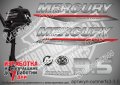 MERCURY 3.5 hp FS  2019-2022 Меркюри извънбордов двигател стикери надписи лодка яхта outmerfs3-3.5, снимка 1 - Аксесоари и консумативи - 43245297