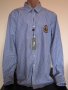 НОВА синьо-бяла луксозна дизайнерска мъжка памучна риза THE EMPEROR 1688 размер XL от САЩ, снимка 1 - Ризи - 43001320