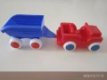 Играчка количка Jeep на Viking toys и ремарке на Flex toys, Sweden, обща дължина 28 см., снимка 7